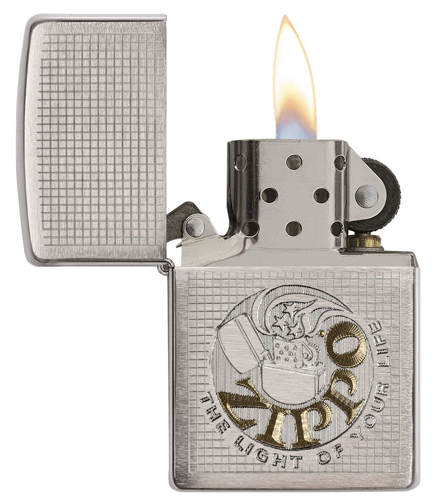 Amazon.com: Zippo The Light of Your Life Brushed Chrome